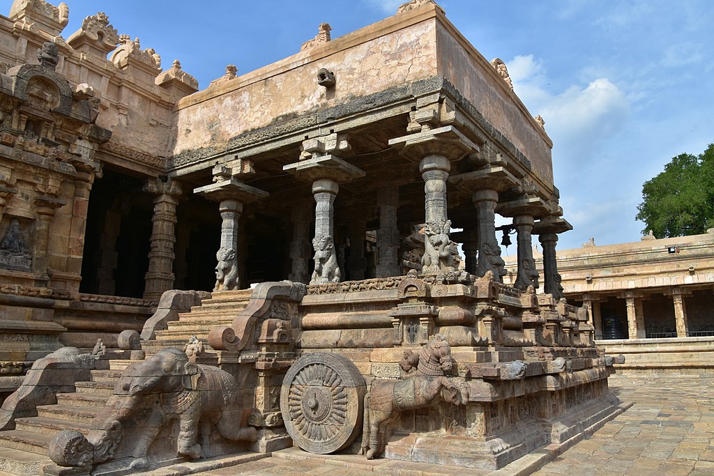 12th century Airavatesvara Temple at Darasuram, dedicated to Shiva