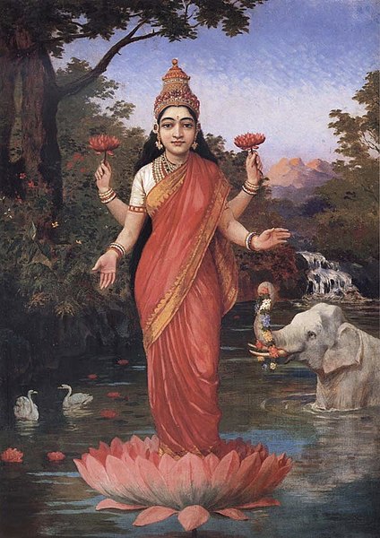 Lakshmi the consort of Vishnu