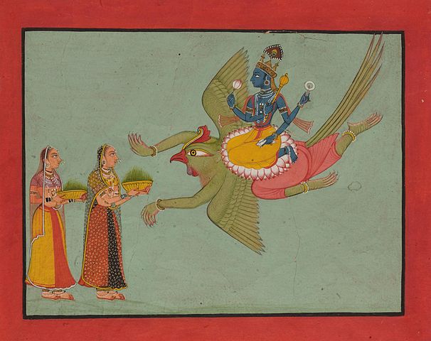 Vishnu on Garuda