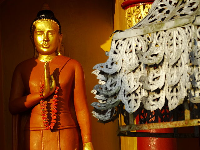 Mahayana Buddhism: Bodhisattva figure at the Dhatu Jadi Temple