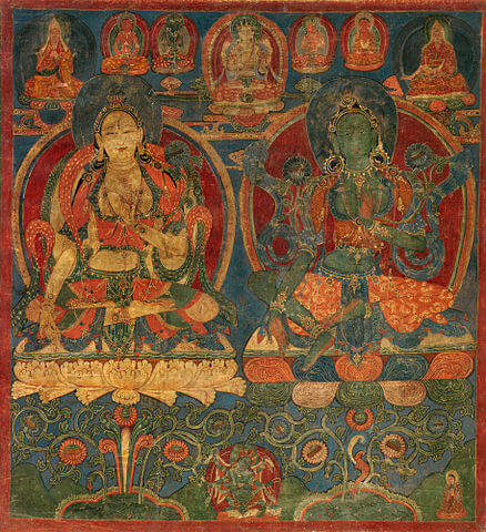 Vajrayana Buddhism: White Tara & Green Tara