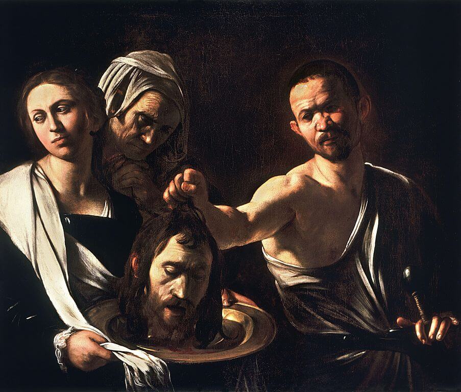 Salome with the head of John the Baptist - Caravaggio