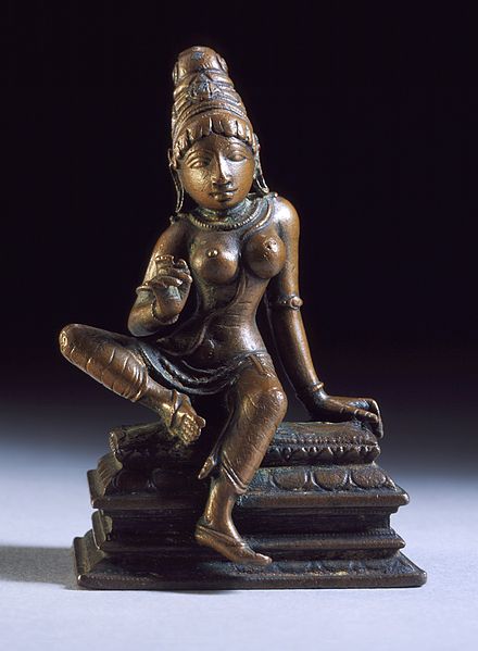 A statue of Goddess Parvati